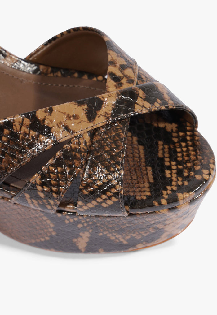 Keefa Leather Platform Sandal - Schutz Shoes