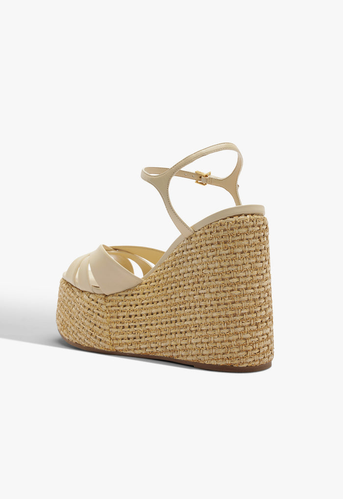 Keefa Raffia Wedge Sandal - Schutz Shoes