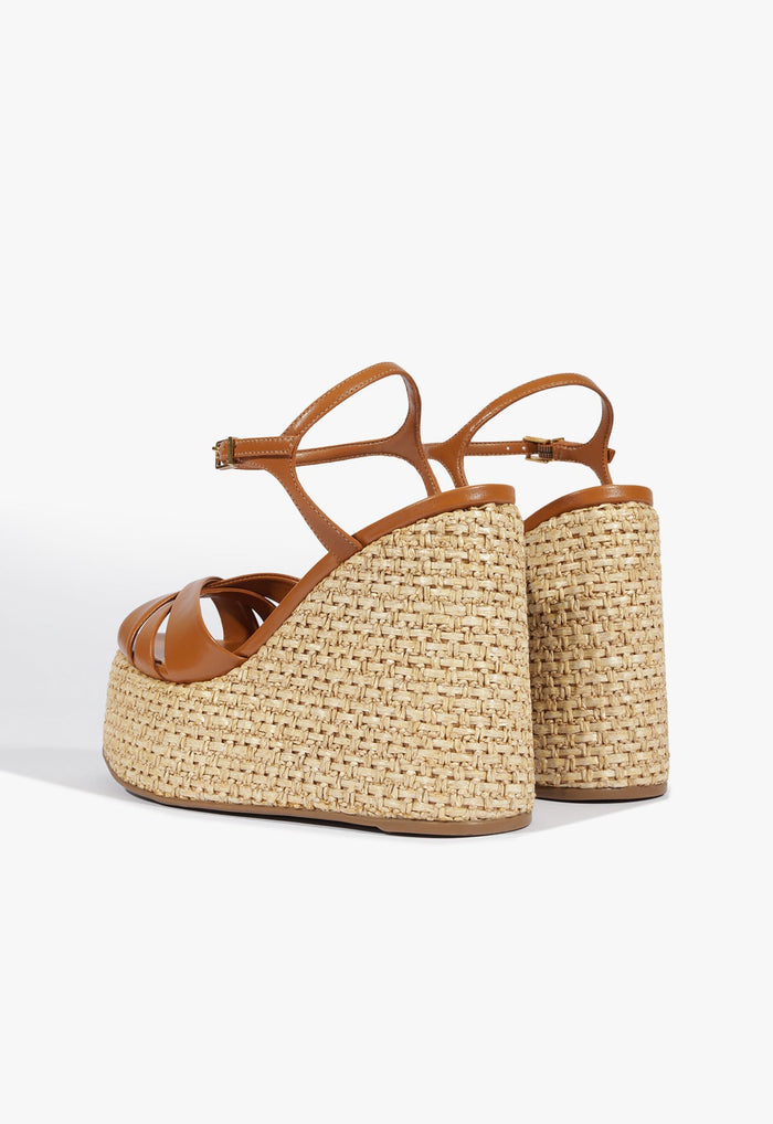 Keefa Raffia Wedge Sandal - Schutz Shoes