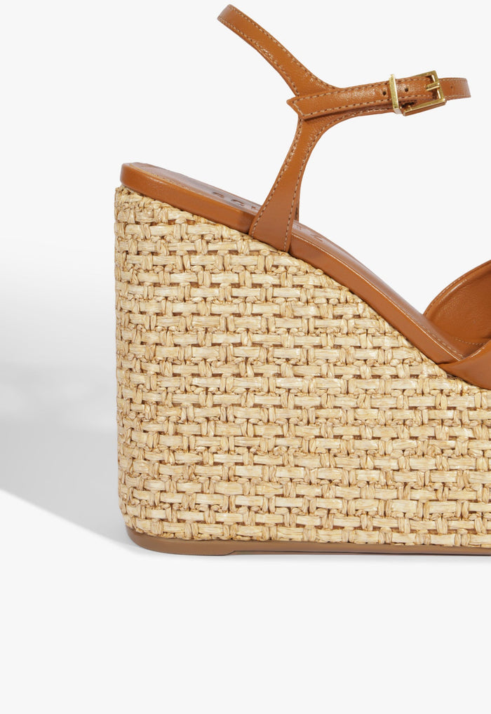 Keefa Raffia Wedge Sandal - Schutz Shoes