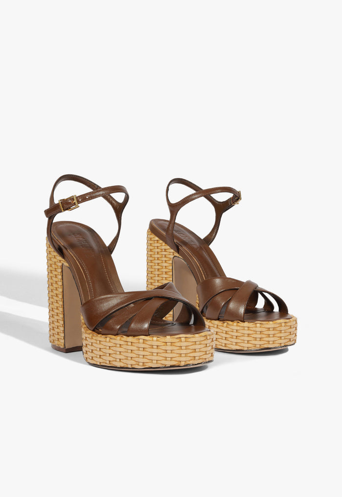 Keefa Straw Sandal - Schutz Shoes