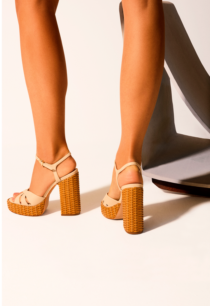 Keefa Straw Sandal - Schutz Shoes