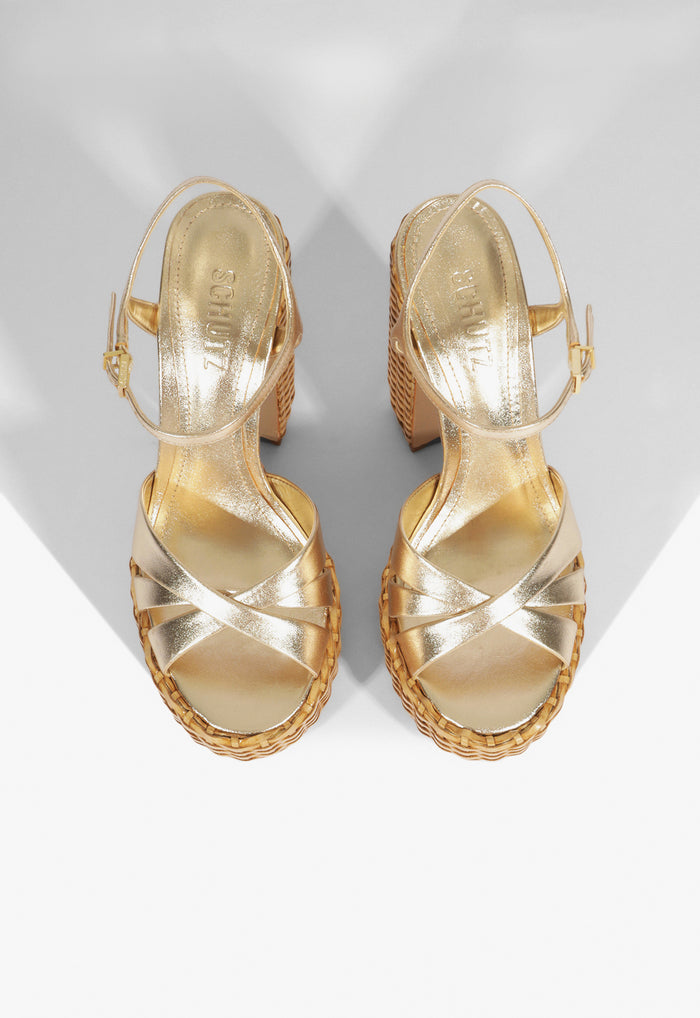 Keefa Straw Sandal - Schutz Shoes
