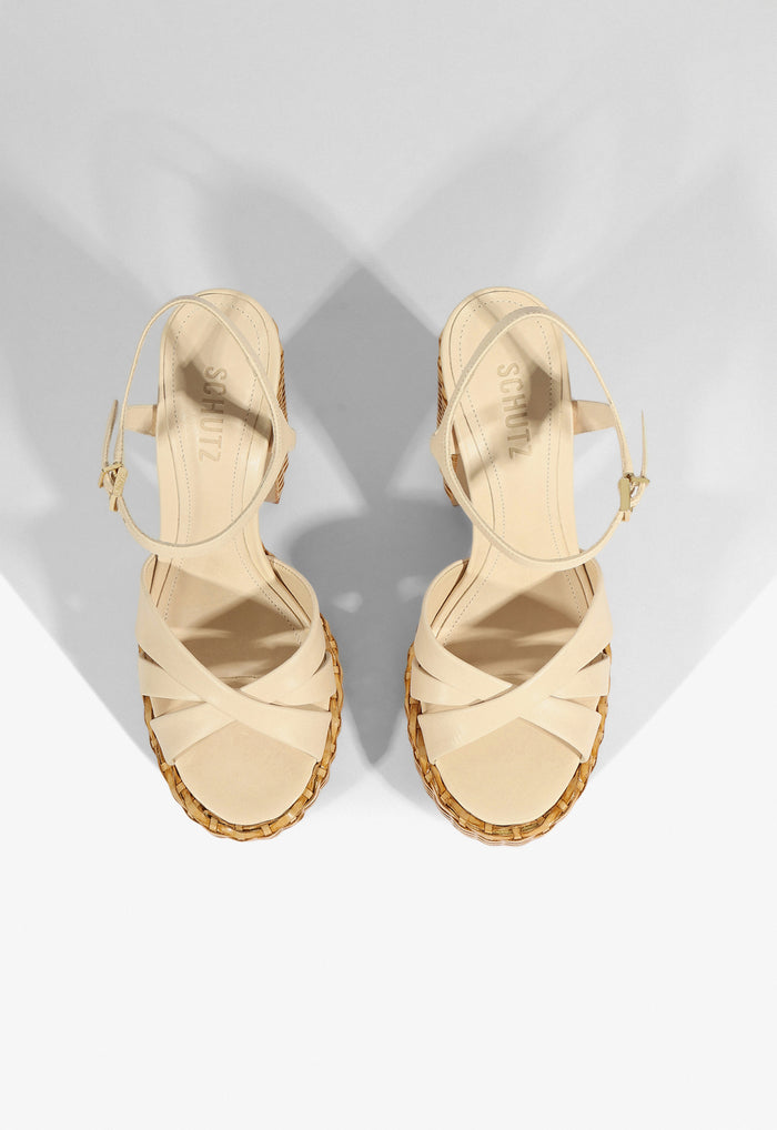 Keefa Straw Sandal - Schutz Shoes