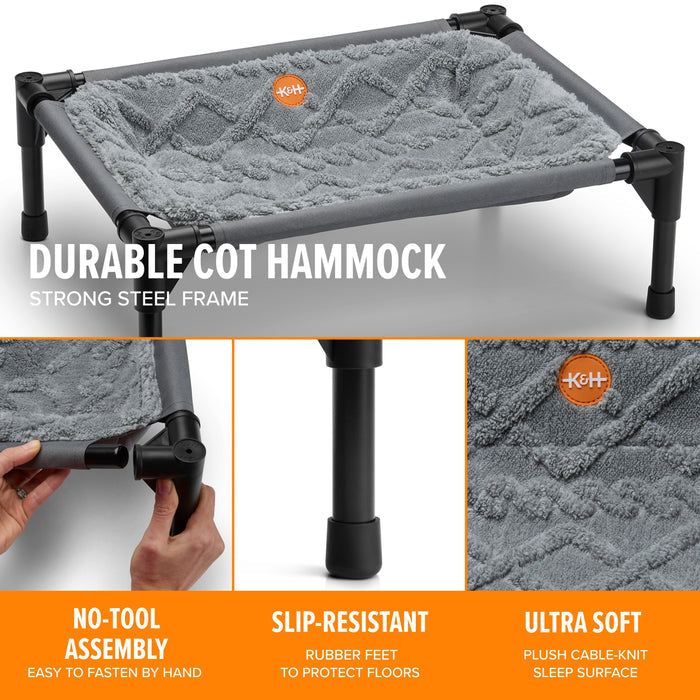K&H Elevated Hammock Cat Bed for Indoor Cats