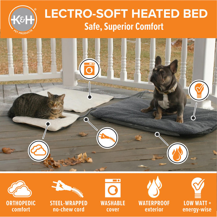 K&H Lectro-Soft™ Outdoor Heated Pet Bed
