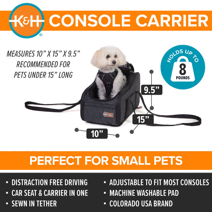 K&H Portable Pet Console Booster Dog Car Seat
