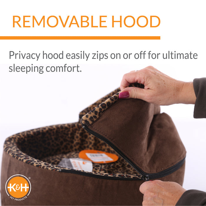 K&H Thermo-Kitty Bed Deluxe Hooded