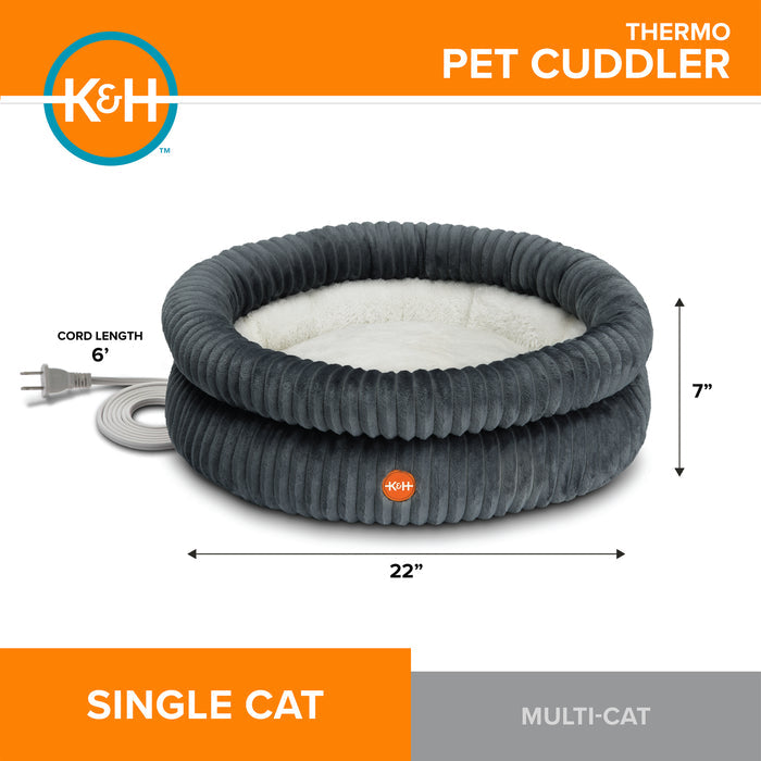 K&H Thermo-Pet Cuddler heated cat & dog bed