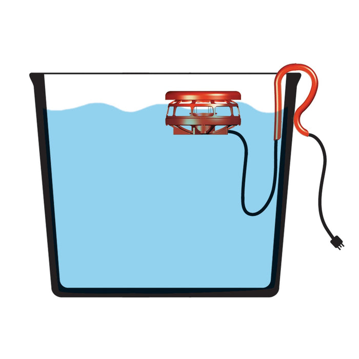 K&H Ultimate Stock Tank De-Icer With Cord Clip Installed