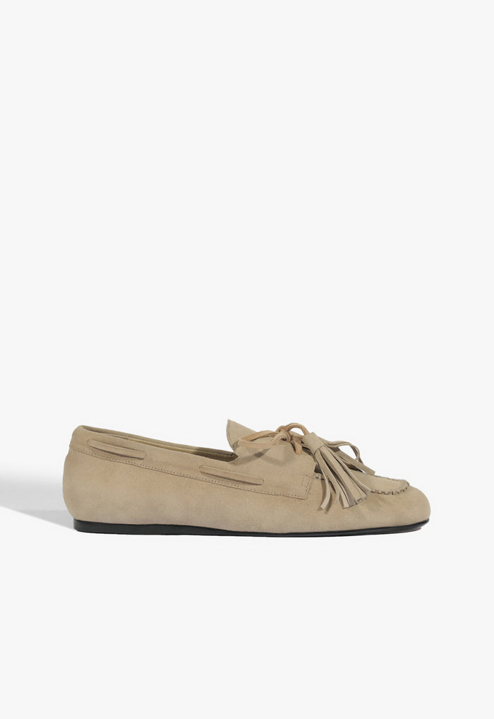 Kim Suede Flat 5 Safari Mouse Suede - Schutz Shoes