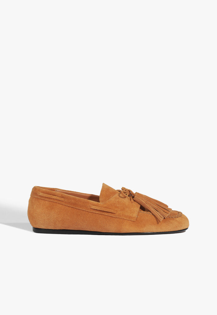 Kim Suede Flat 5 Earth Clay Suede - Schutz Shoes