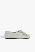 Kim Suede Flat 5 Light Azure Suede - Schutz Shoes