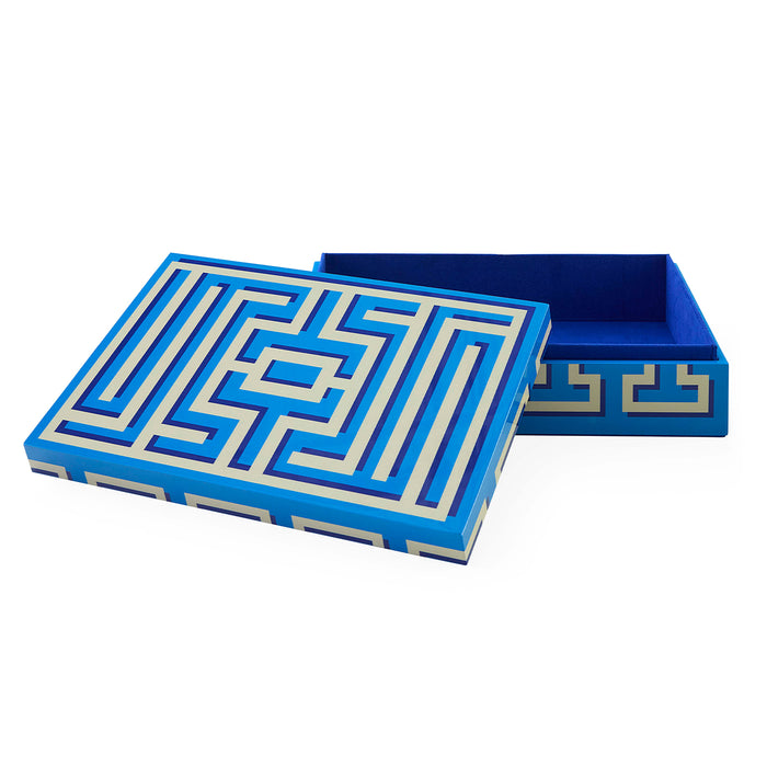Labyrinth Large Lacquer Box - opened view