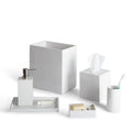 white lacquer bath bundle - group view