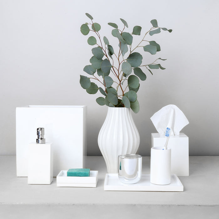 white lacquer bath bundle - styled view 1
