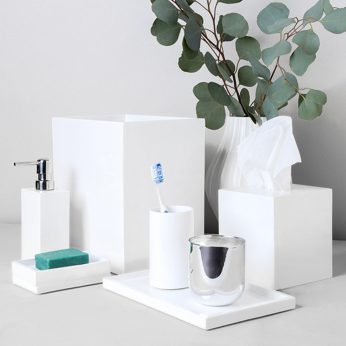 white lacquer bath bundle - styled view 2