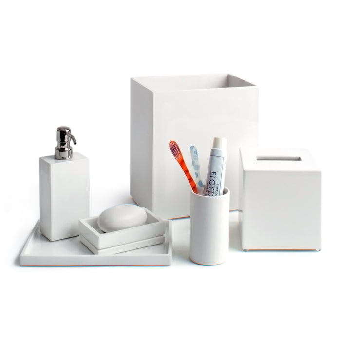 lacquer bath collection white - styled view 3