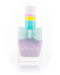 Lady Lilac pastel purple nail polish bottle, featuring a delightful lilac blossom scent and an adorable bow ring accessory, perfect for kids' magical mini-manicures.