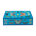 large botanist lacquer box blue - front view