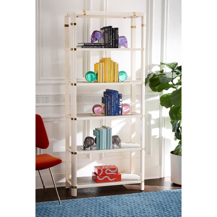 eden lacquer boxes bookends siam etagere - styled view