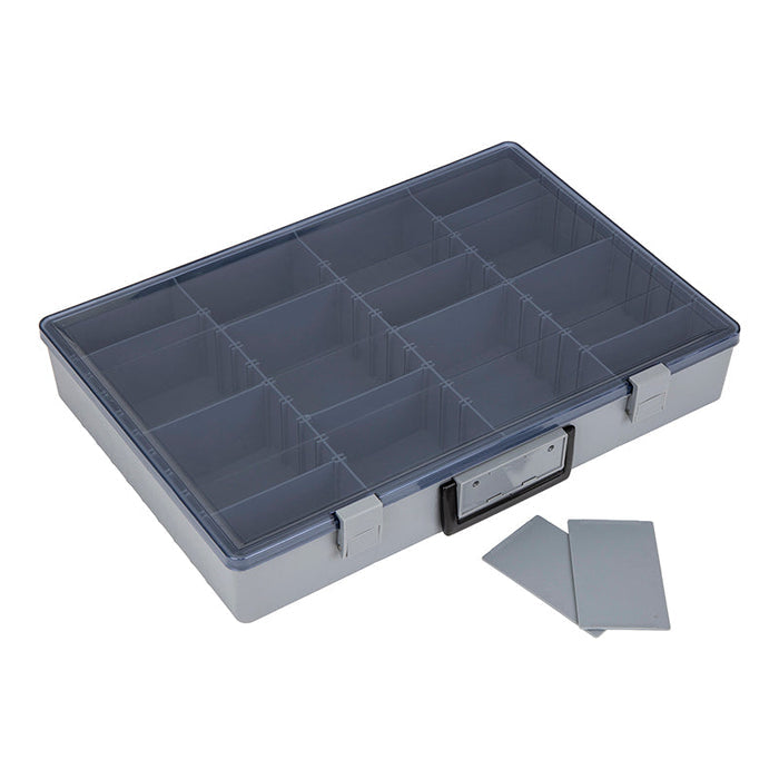 6745AB (1016-2) Large Industrial Satchel Compartment Case Closed Angled View