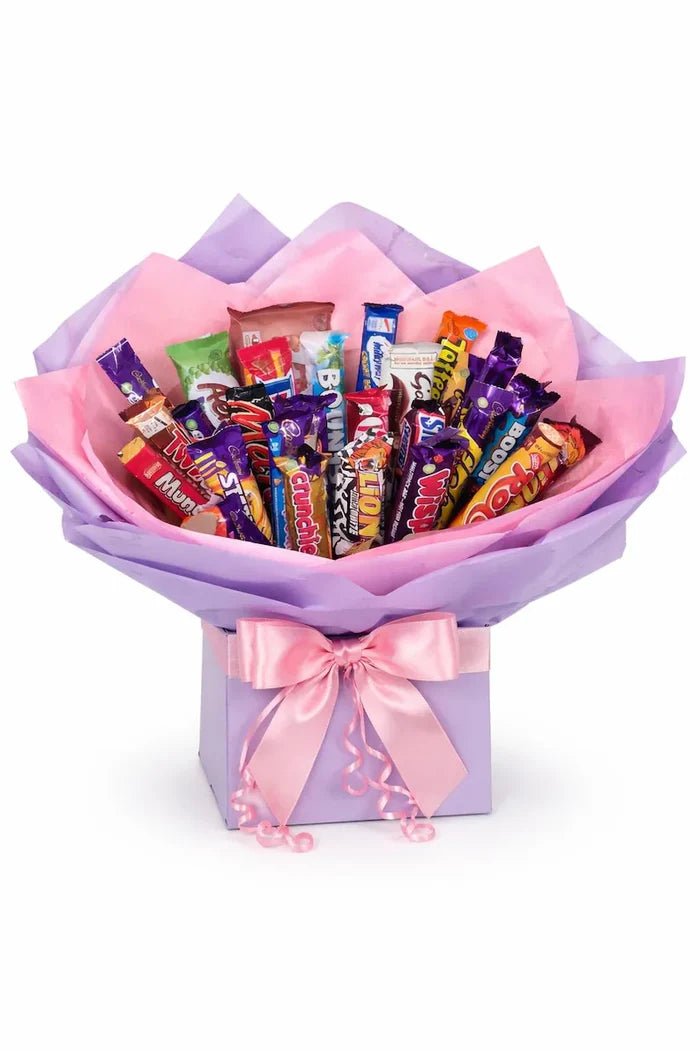 Large Pink Lilac Chocolate Bouquet Gift