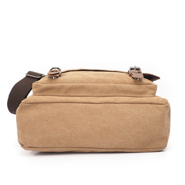 Large Waxed Canvas Messenger Bag
