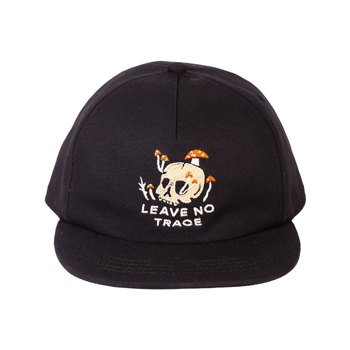 Leave No Trace 100% Organic Cotton Strapback | Black