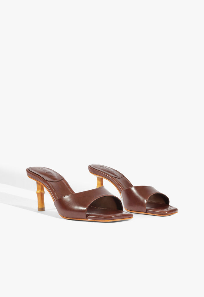 Leena Bamboo Leather Sandal - Schutz Shoes