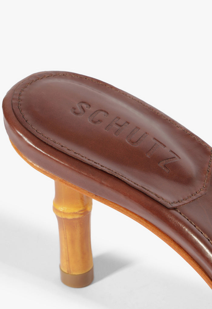 Leena Bamboo Leather Sandal - Schutz Shoes