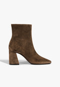 Leia Suede Bootie 5 Pecan Brown Suede - Schutz Shoes