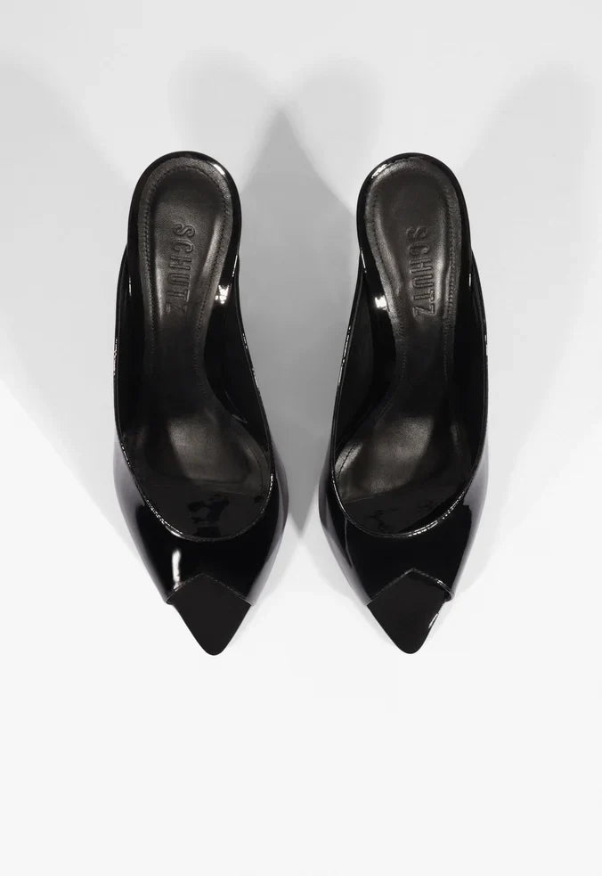 Lexi Block Mule Leather Sandal - Schutz Shoes