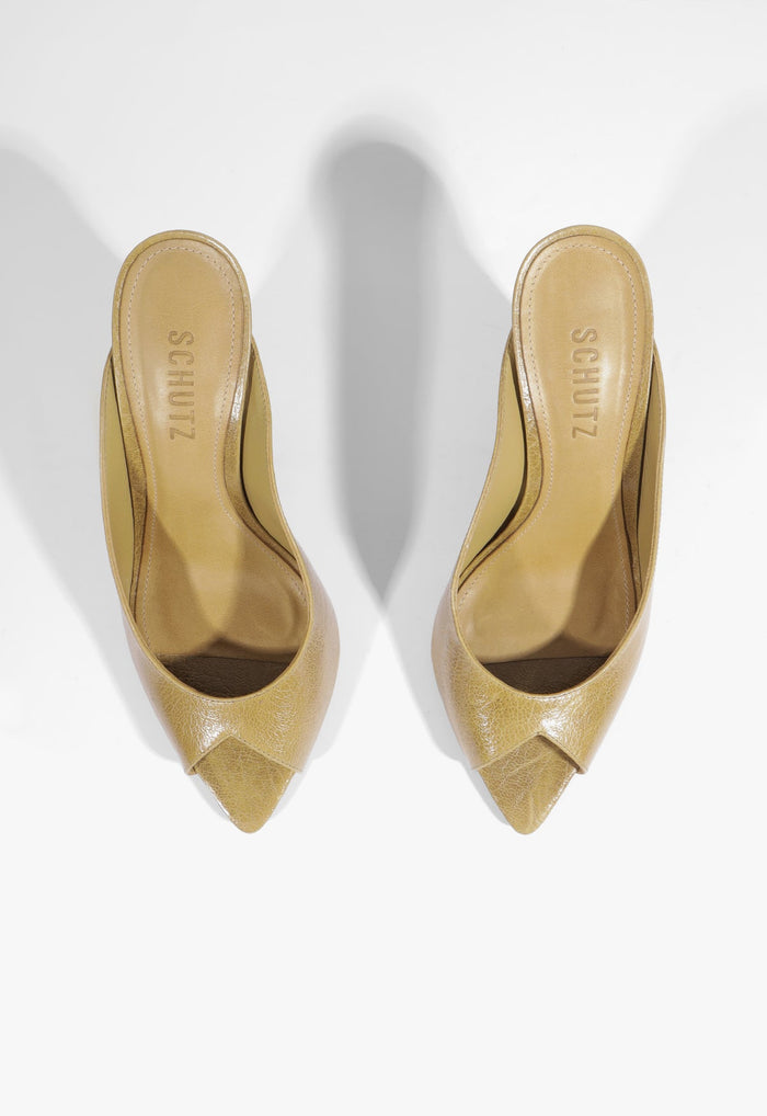 Lexi Block Mule Leather Sandal - Schutz Shoes