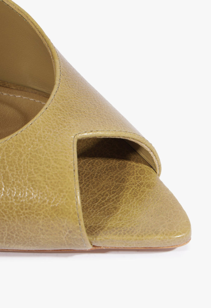 Lexi Block Mule Leather Sandal - Schutz Shoes