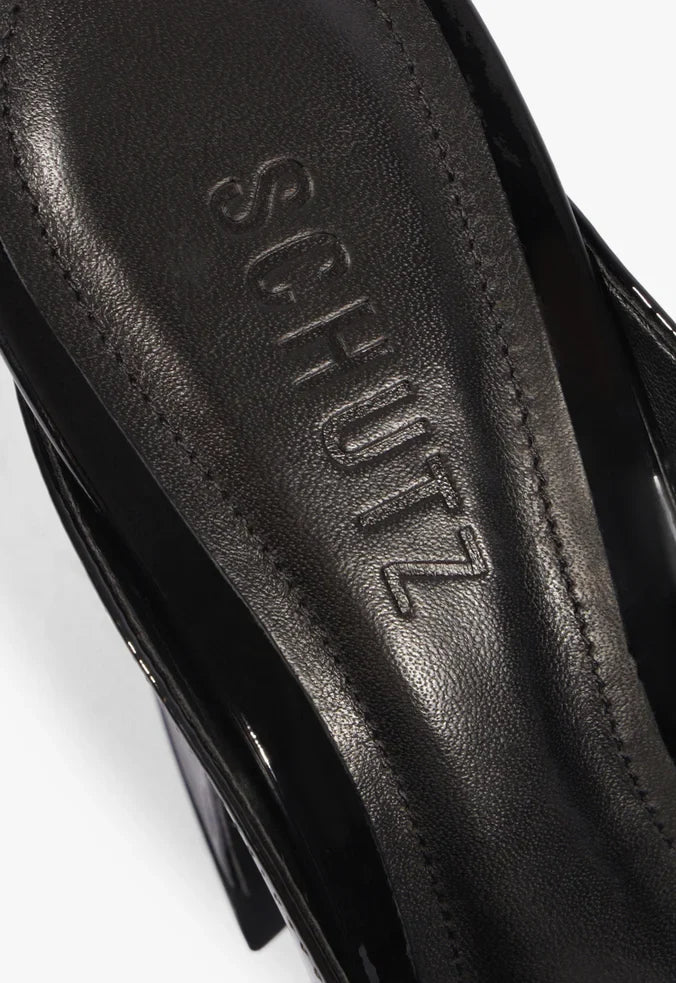 Lexi Block Mule Leather Sandal - Schutz Shoes