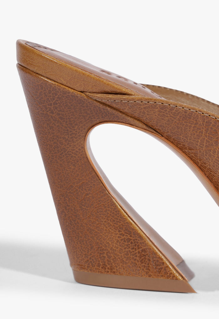 Lexi Block Mule Leather Sandal - Schutz Shoes