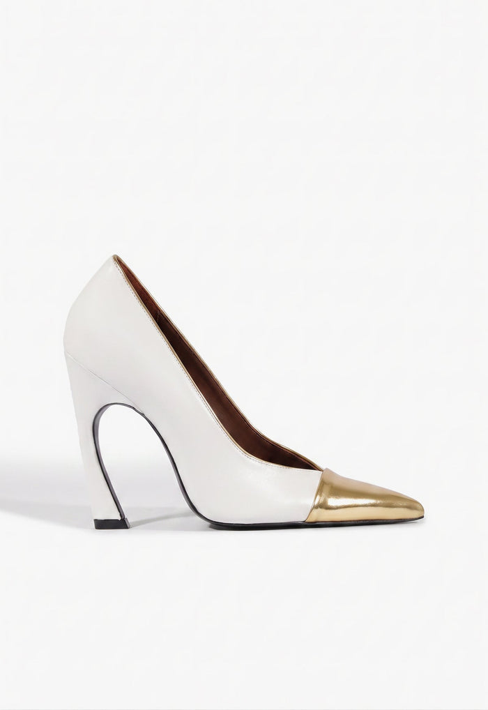 Lexi Leather Pump 5 White Leather - Schutz Shoes