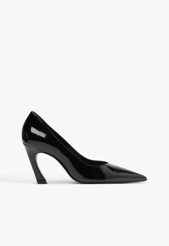 Lexi Lo Patent Pump 5 Black Patent - Schutz Shoes