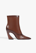 Lexi Mid Leather Bootie 5 Warm Toffee Leather - Schutz Shoes