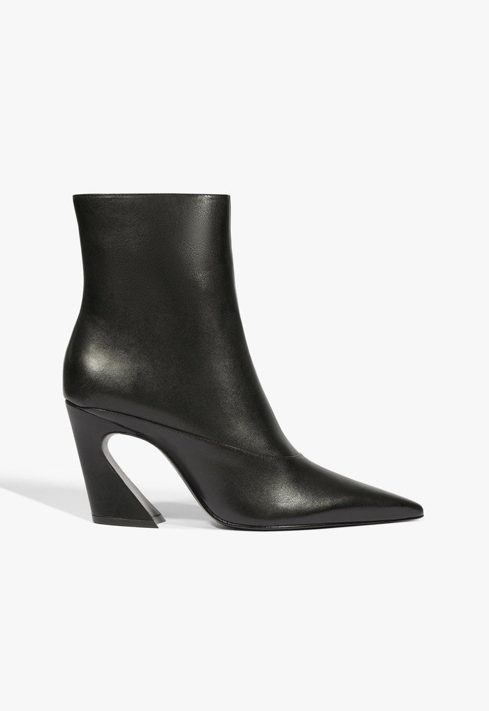 Lexi Mid Leather Bootie 5 Black Leather - Schutz Shoes