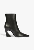 Lexi Mid Leather Bootie 5 Black Leather - Schutz Shoes