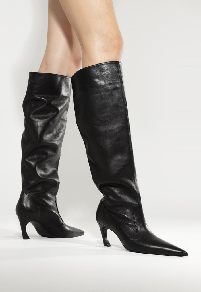 Lexi Mid Slouch Leather Boot - Schutz Shoes