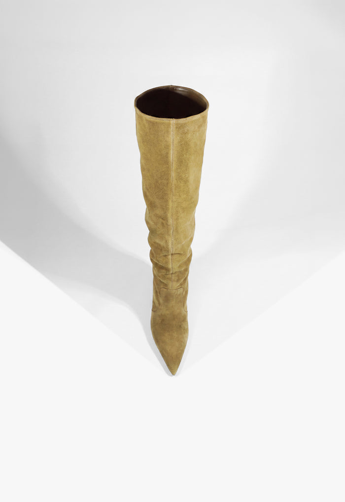 Lexi Mid Slouch Leather Boot - Schutz Shoes