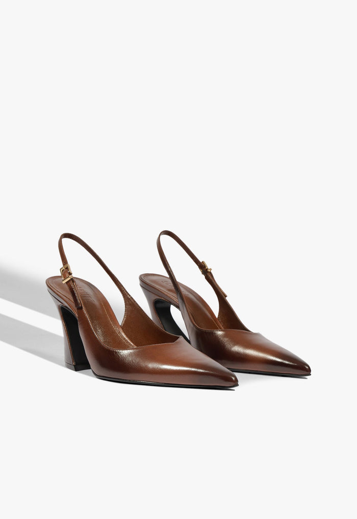 Lexi Sling Block Leather Pump - Schutz Shoes