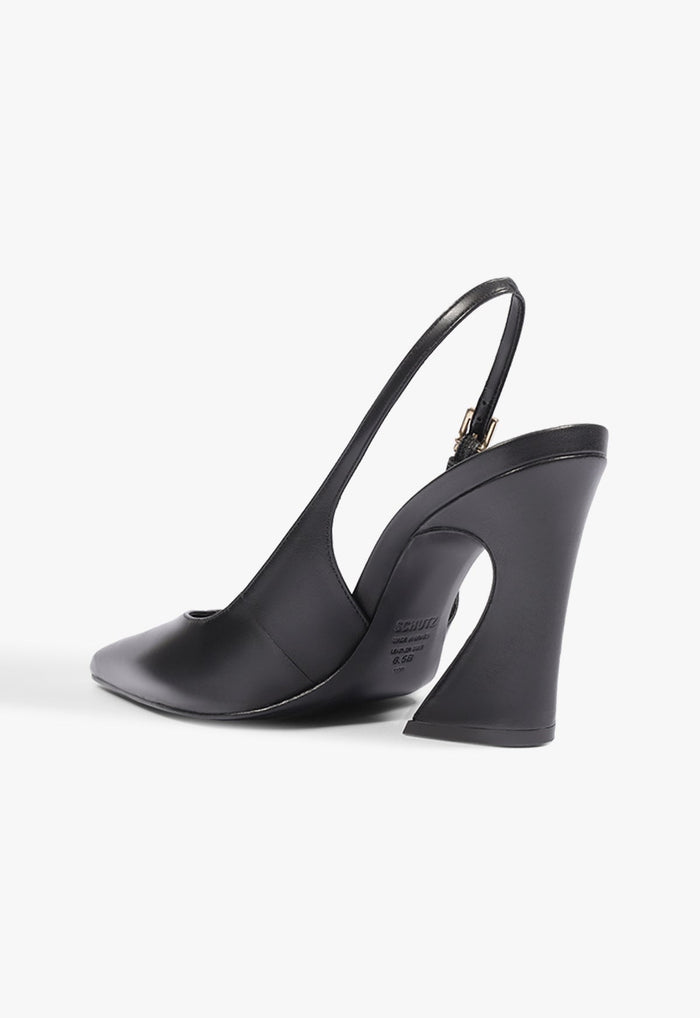 Lexi Sling Block Leather Pump - Schutz Shoes