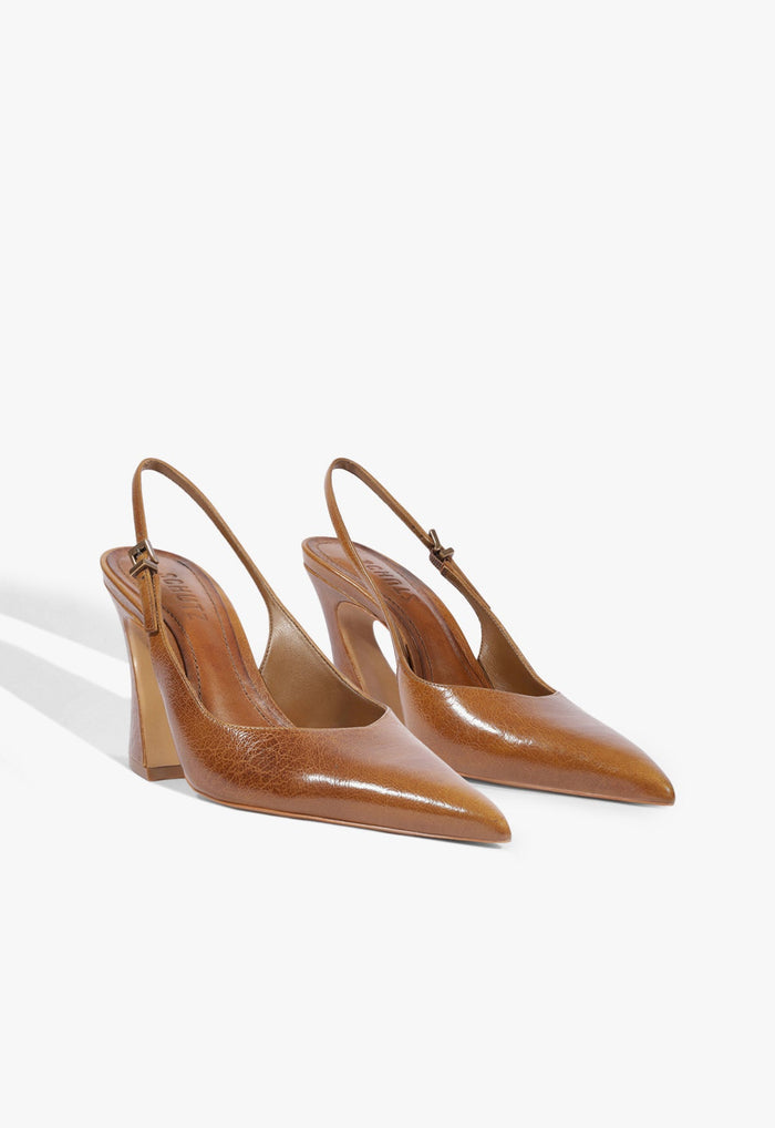 Lexi Sling Block Leather Pump - Schutz Shoes
