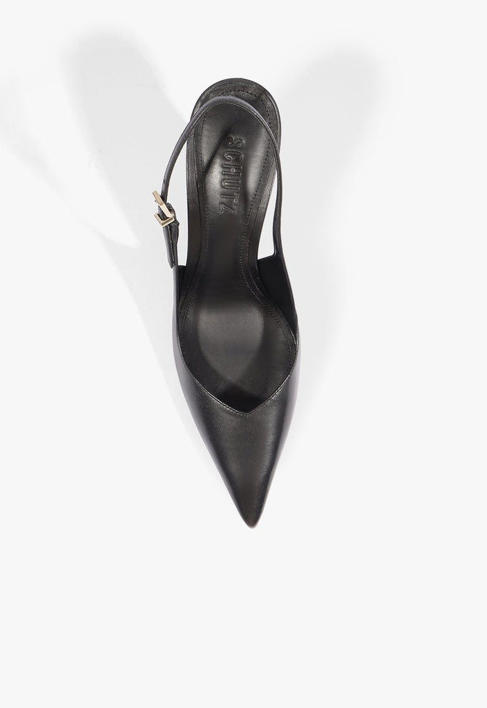 Lexi Sling Block Leather Pump - Schutz Shoes