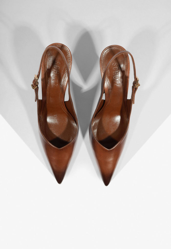 Lexi Sling Block Leather Pump - Schutz Shoes