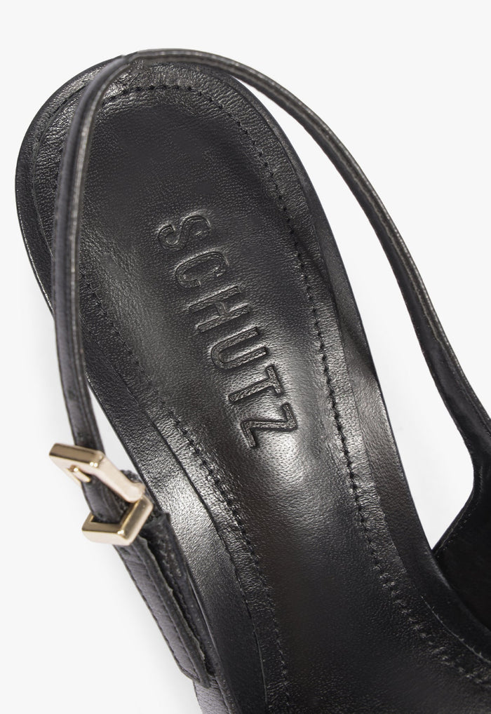 Lexi Sling Block Leather Pump - Schutz Shoes